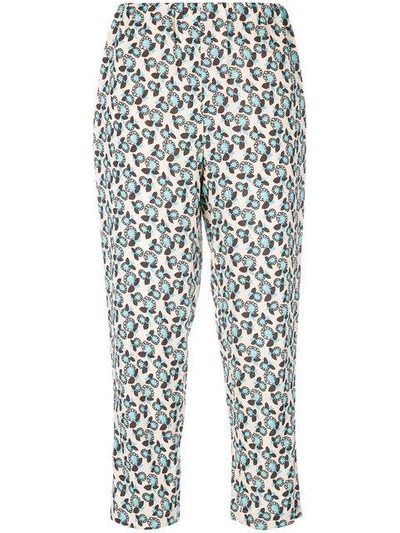 Marni Floral Print Trousers - Nude & Neutrals