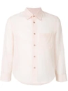 Marni Cropped Classic Shirt In Pink & Purple
