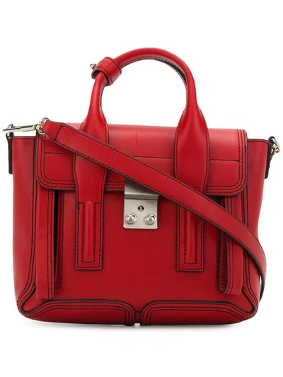 3.1 Phillip Lim / フィリップ リム Scarlet Leather Pashli Mini Satchel Bag In Red