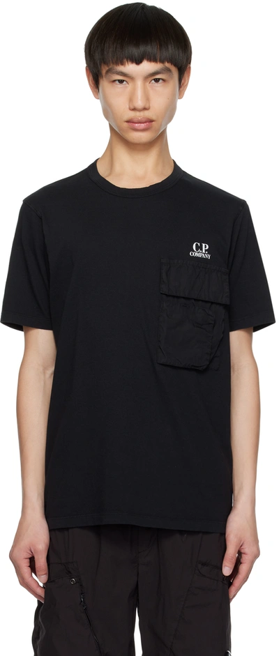 C.p. Company Short-sleeve Cotton T-shirt In Blau