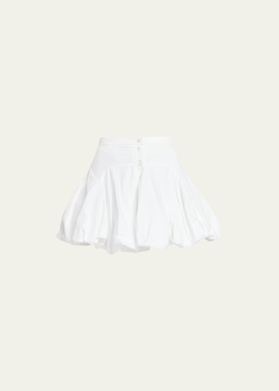 Alaïa Mini Bubble Skirt In White