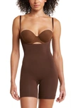 Skims Womens Cocoa Butt-enhancing Open-bust Stretch-woven Body