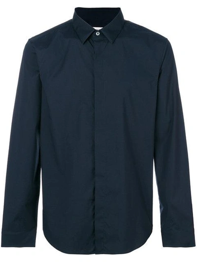 Jil Sander Concealed Fastening Shirt In Blue