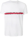 Neil Barrett T-shirt Mit "essentialism"-print In White