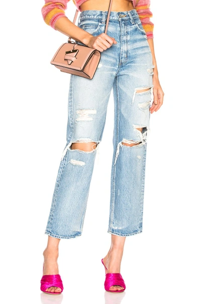 Moussy Barron Tapered Jean In Blue