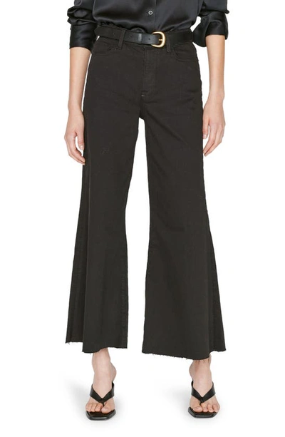 Frame Le Palazzo Crop Jeans In Film Noir