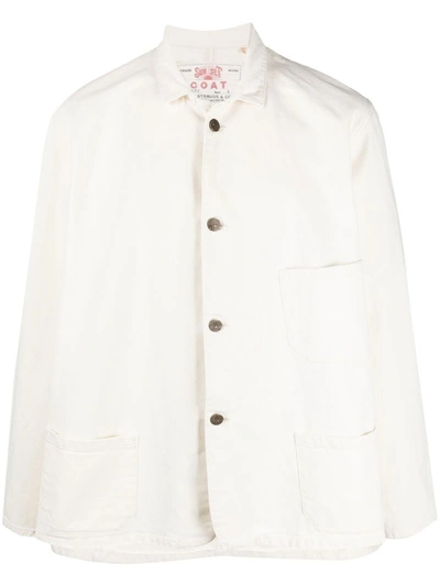 Levi's Button-front Shirt Jacket In 白色