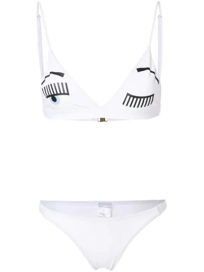 Chiara Ferragni Wink Bikini In White