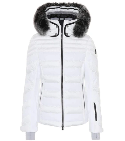 Toni Sailer Dioline Fur-trimmed Ski Jacket In White
