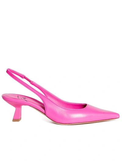 Roberto Festa Fuchsia Leather Arabel Slingback In Pink