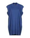 Mm6 Maison Margiela Short Dress In Slate Blue