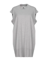 Mm6 Maison Margiela Short Dresses In Light Grey