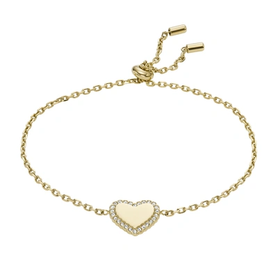 Fossil Women's Gold-tone Stainless Steel Chain Bracelet