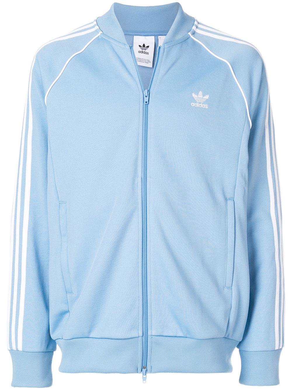 adidas ash blue track jacket