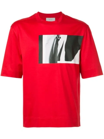 Cerruti 1881 Photo-print T-shirt In Red