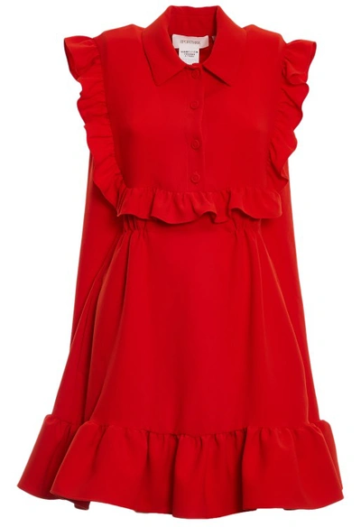 Sportmax Ferito - Sleeveless Short Dress In Aragosta