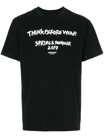 Yoshiokubo Crew Neck T-shirt In Black