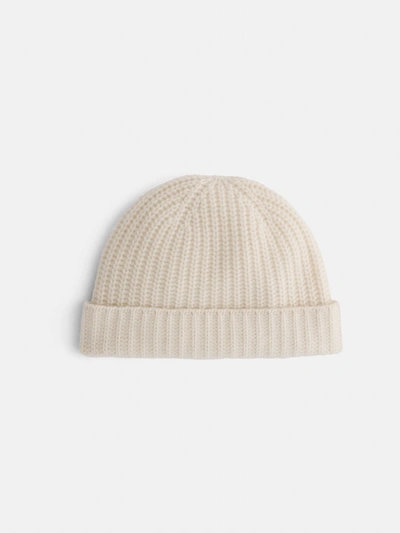 Alex Mill Cashmere Beanie In Chalk