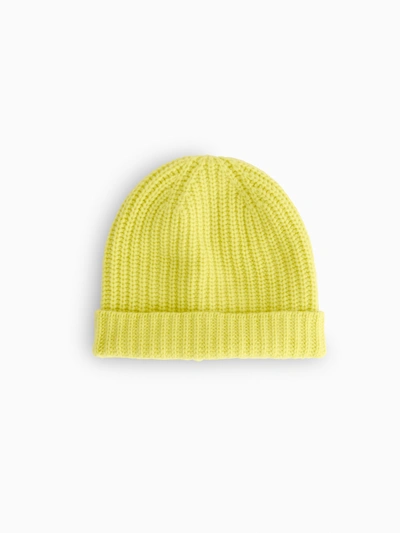 Alex Mill Cashmere Beanie In Citron