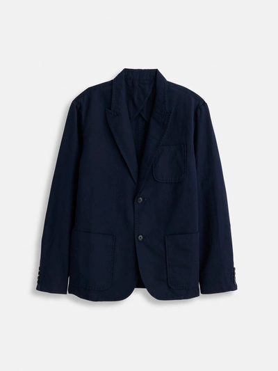 Alex Mill Mercer Blazer In Cotton Linen In Navy