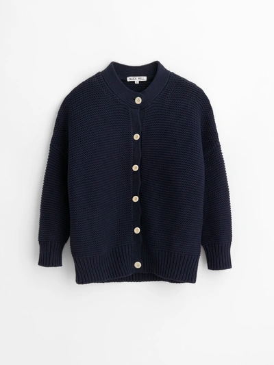 Alex Mill Nico Chunky Cardigan In Dark Navy