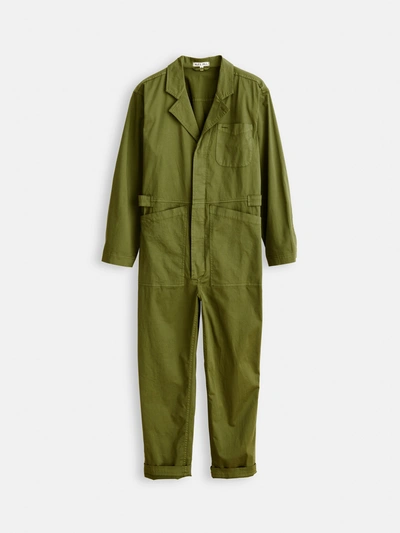 Alex Mill Standard Jumpsuit In Cotton Twill In Army Green