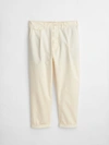 Alex Mill Standard Pleated Pant In Chino In Oat Milk