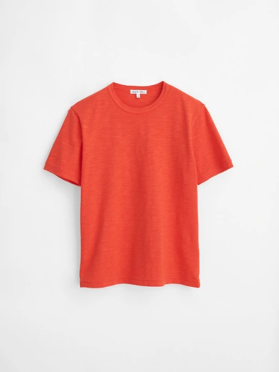 Alex Mill Standard T-shirt In Slub Cotton In Chili