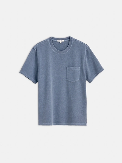 Alex Mill Vintage Wash Pocket Tee In Faded Blue