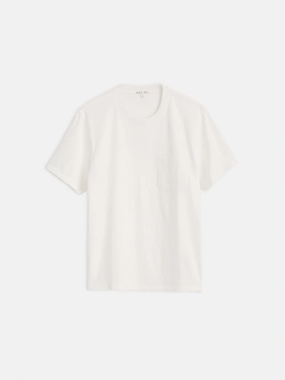 Alex Mill Vintage Wash Pocket Tee In Off White