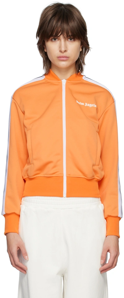 Palm Angels Bomber Track Jacket In Orange