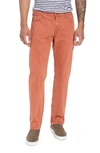 Ag Graduate Sud Slim Straight Leg Pants In Sulfur Rosso Red