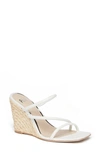 Paige Stacey Three-band Wedge Espadrilles In Bone