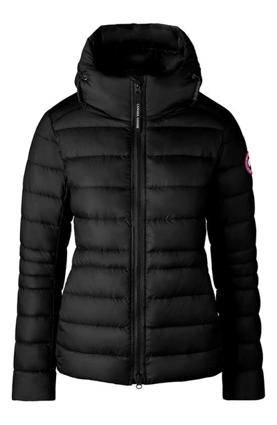 Canada Goose Cypress Packable Hooded Puffer Jacket In Black