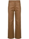 Apiece Apart Monterey Leather Pant In Brown