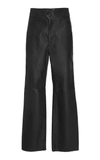 Apiece Apart Monterey Leather Pant In Black