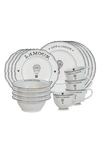 Juliska L'amour Toujours 16-piece Dinnerware Set In White