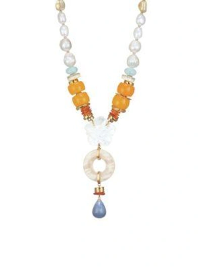 Lizzie Fortunato Capri Ii Necklace In Yellow Gold