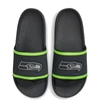 Nike Seattle Seahawks Off-court Wordmark Slide Sandals In Grey