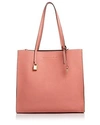 Marc Jacobs The Grind East/west Leather Tote In Coral/gold