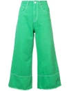 Msgm Cropped Flared Jeans