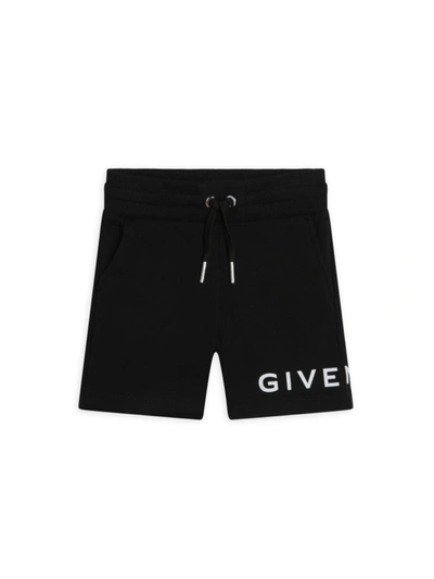 Givenchy Baby Boys Black Cotton Logo Shorts