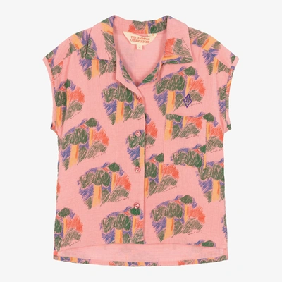 The Animals Observatory Babies' Girls Pink Cotton Trees Shirt