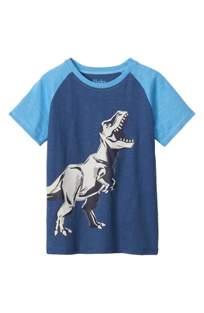 Hatley Kids' Boys Blue Cotton Dinosaur T-shirt
