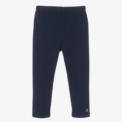 Mayoral Kids' Girls Navy Blue Capri Leggings