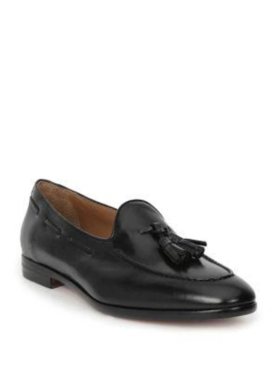 Bruno Magli Ali Tasseled Loafers In Black