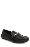 Calvin Klein Men's Maddix Textured Drivers With Bit Men's Shoes In Black Leather