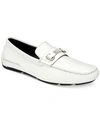 Calvin Klein Men's Maddix Textured Drivers With Bit Men's Shoes In White