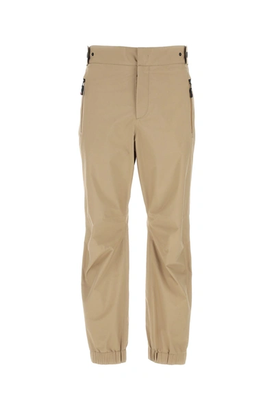 Moncler Grenoble Zip Detailed Straight Leg Trousers In Neutrals
