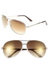 Tom Ford 'charles' 62mm Sunglasses - Shiny Rose Gold/ Havana